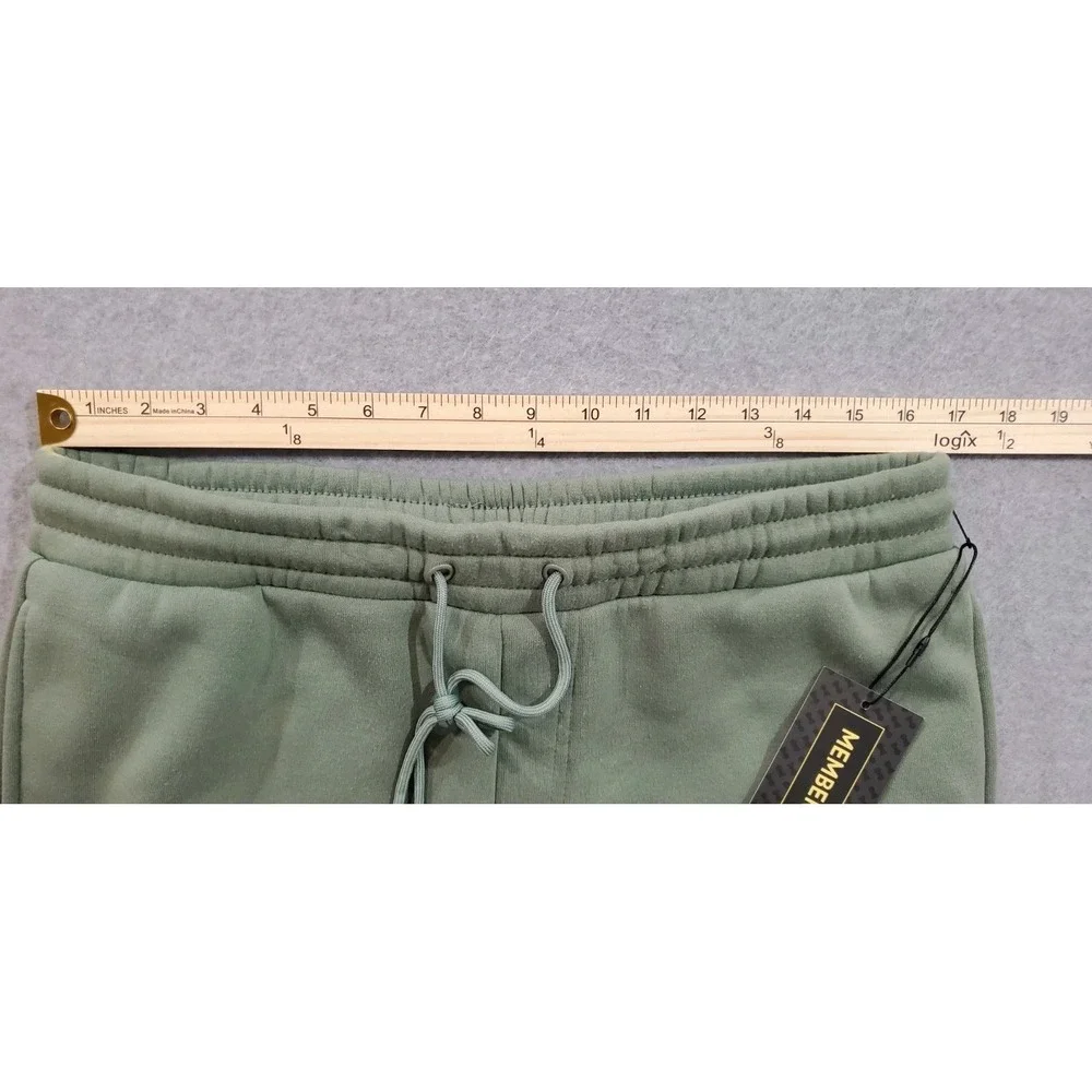The Original Members Only Olive Green Men's Unisex Large Skull Roses Sweatpants - Picture 3 of 10